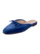 Ann Mashburn Suede Bow Accents Mules