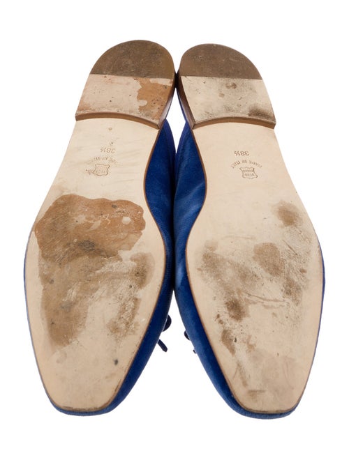 Ann Mashburn Suede Bow Accents Mules