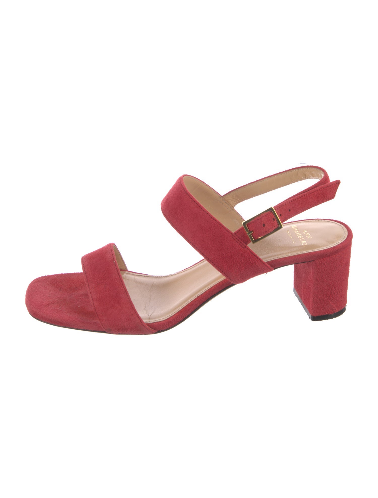 Ann Mashburn Suede Slingback Sandals