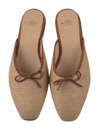 Ann Mashburn Canvas Bow Accents Mules