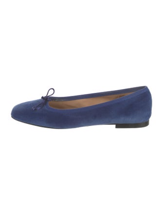 Ann Mashburn Velvet Ballet Flats