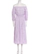 Ann Mashburn Off-The-Shoulder Midi Length Dress