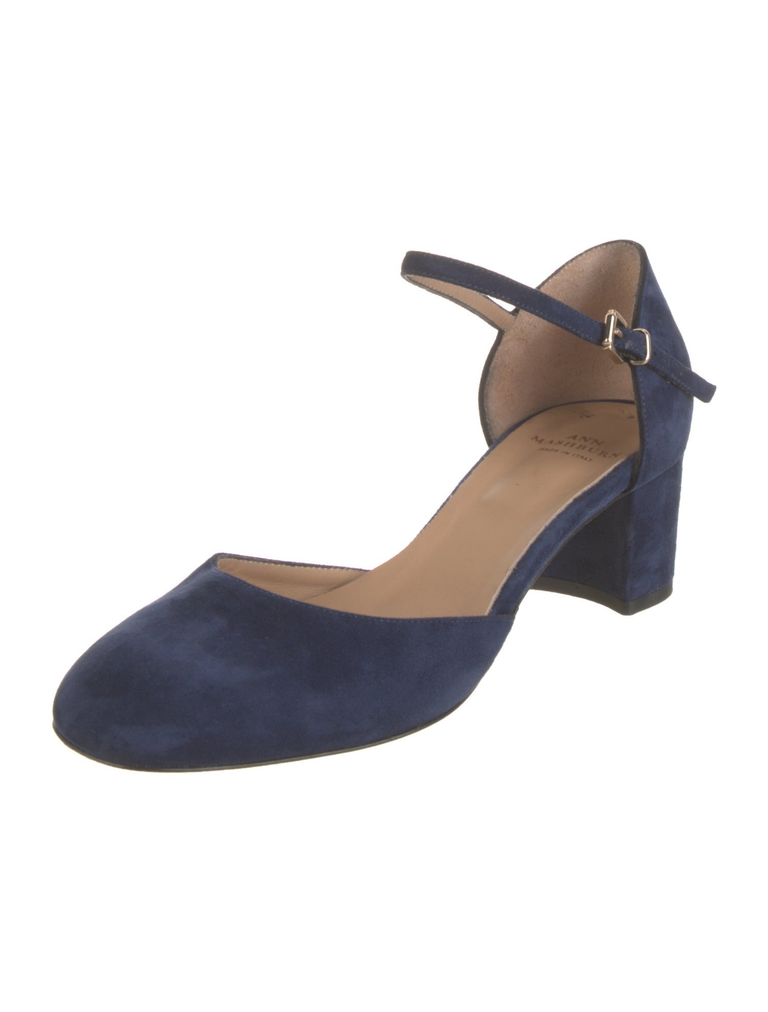 Ann Mashburn Suede D'Orsay Pumps