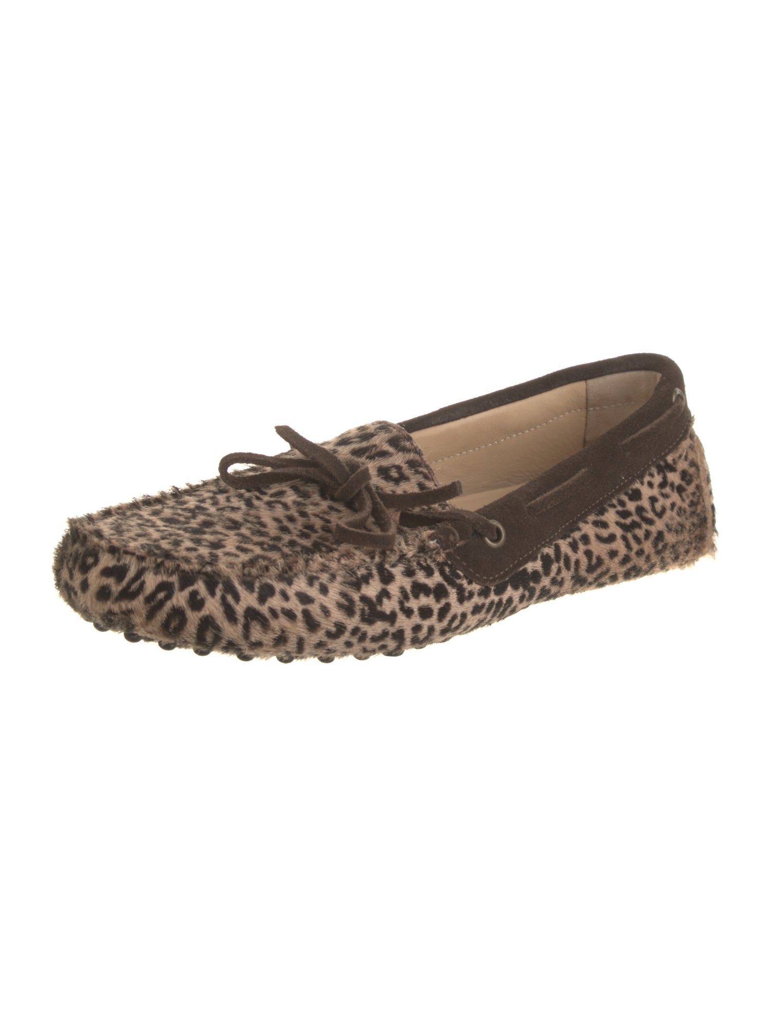Ann Mashburn Ponyhair Animal Print Moccasins