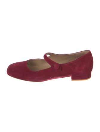 Ann Mashburn Suede Mary Jane Flats