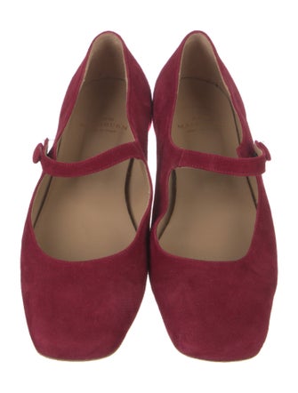 Ann Mashburn Suede Mary Jane Flats