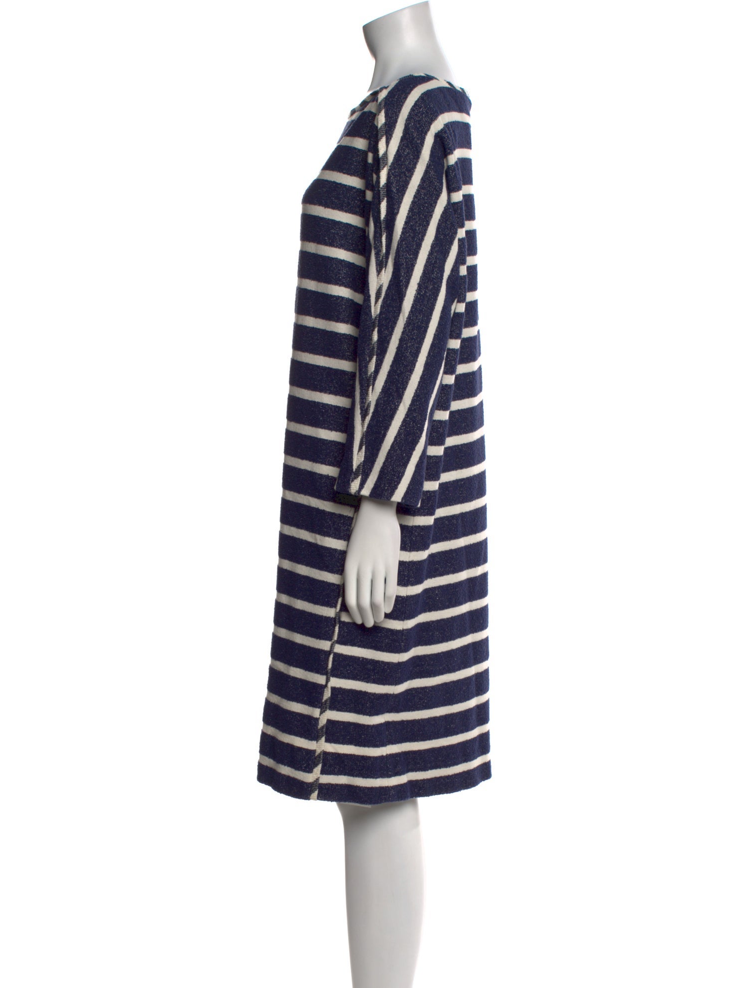 Ann Mashburn Striped Knee-Length Dress