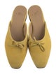 Ann Mashburn Suede Bow Accents Mules