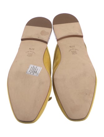 Ann Mashburn Suede Bow Accents Mules