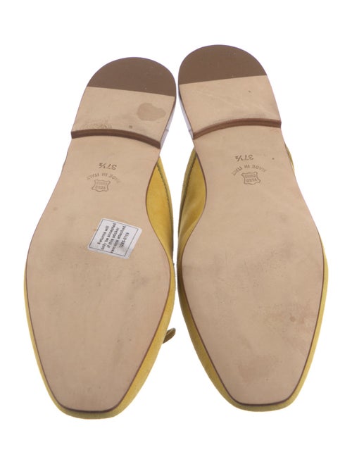 Ann Mashburn Suede Bow Accents Mules