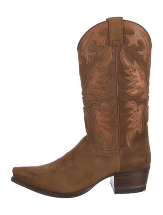 Ann Mashburn Suede Western Boots