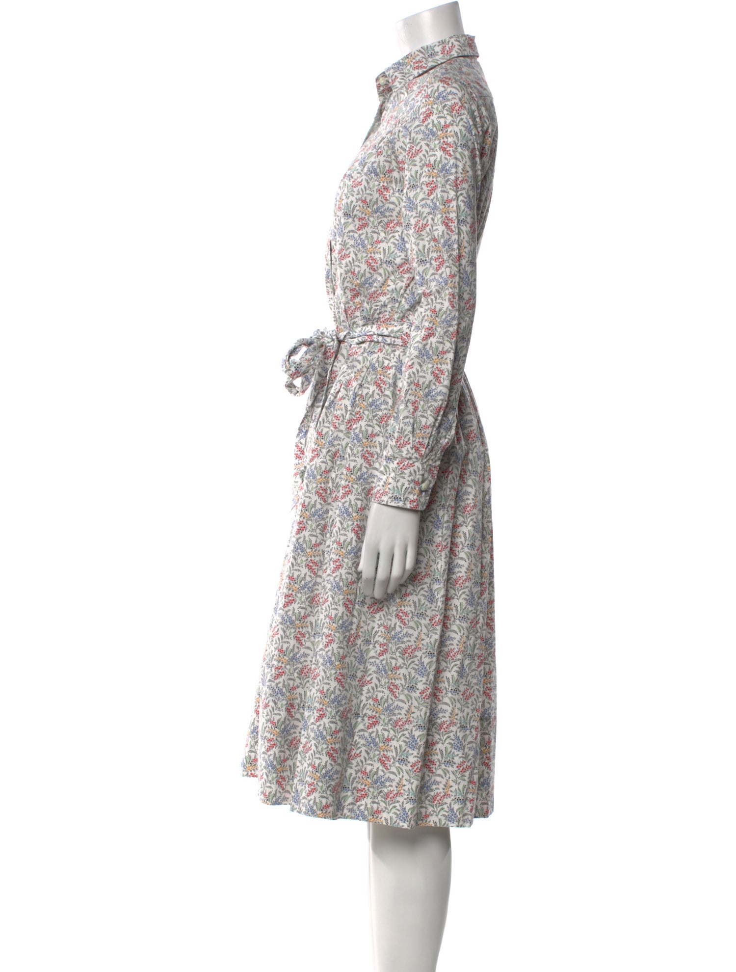 Ann Mashburn Floral Print Midi Length Dress