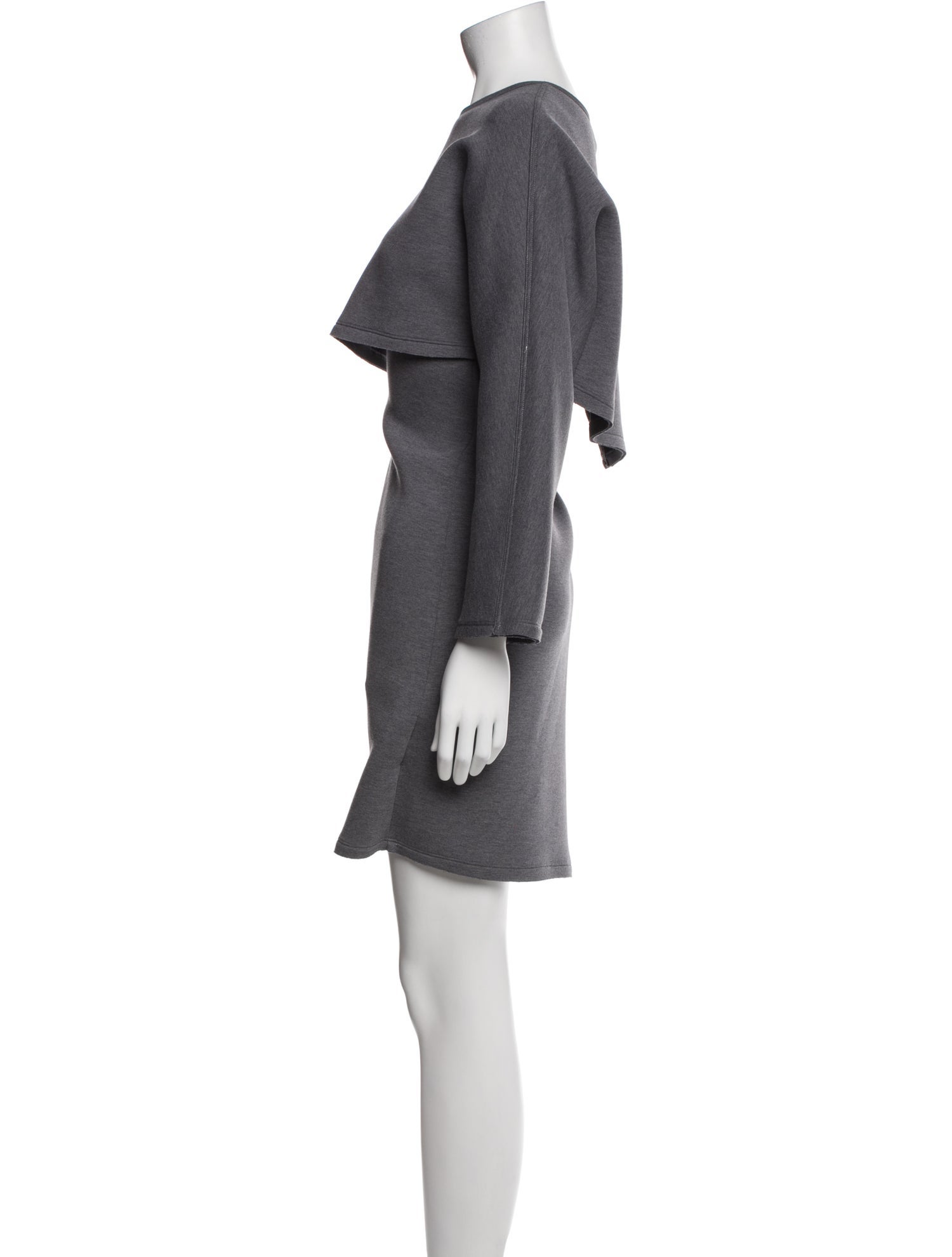 Ann Mashburn Bateau Neckline Mini Dress