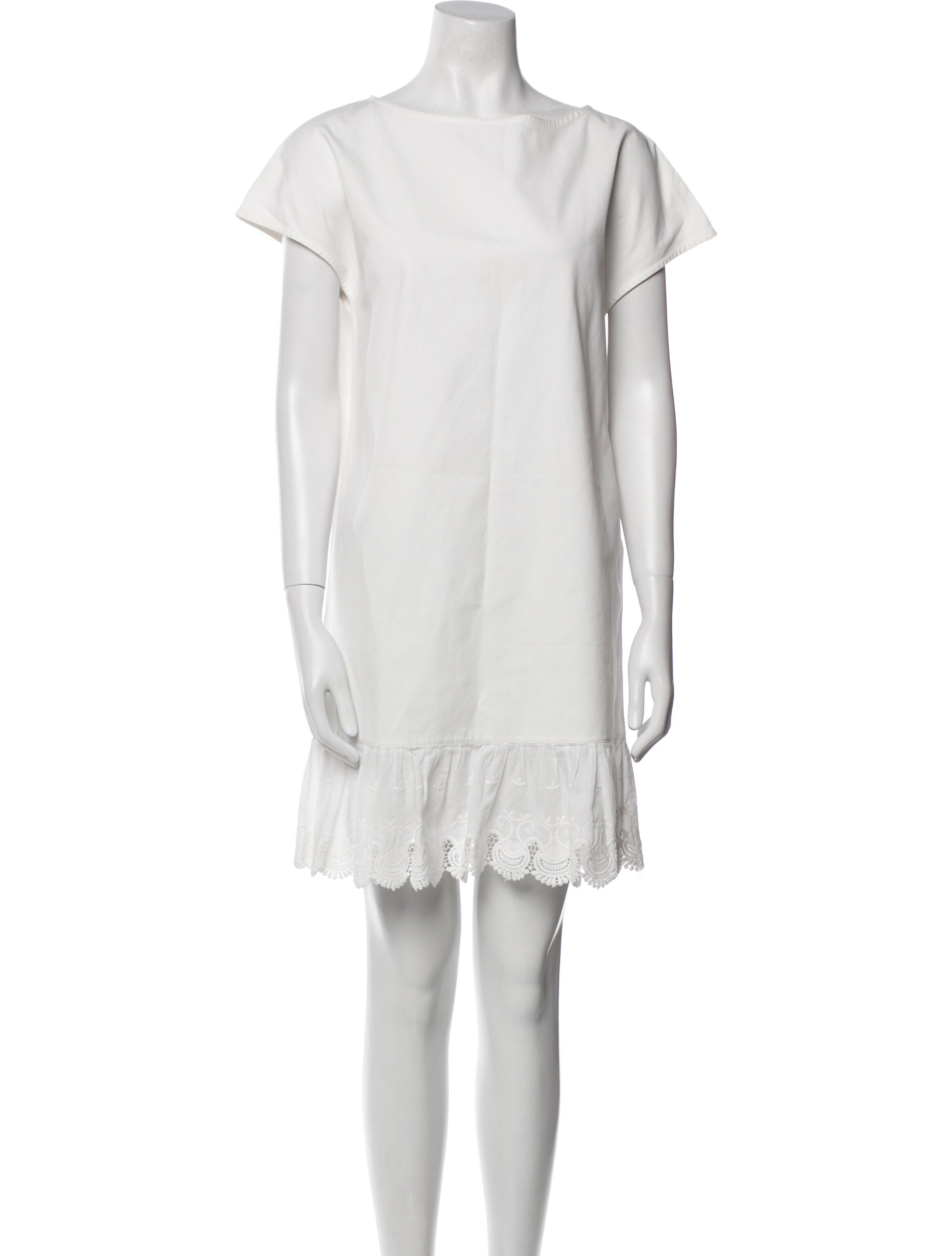 Ann Mashburn Bateau Neckline Mini Dress