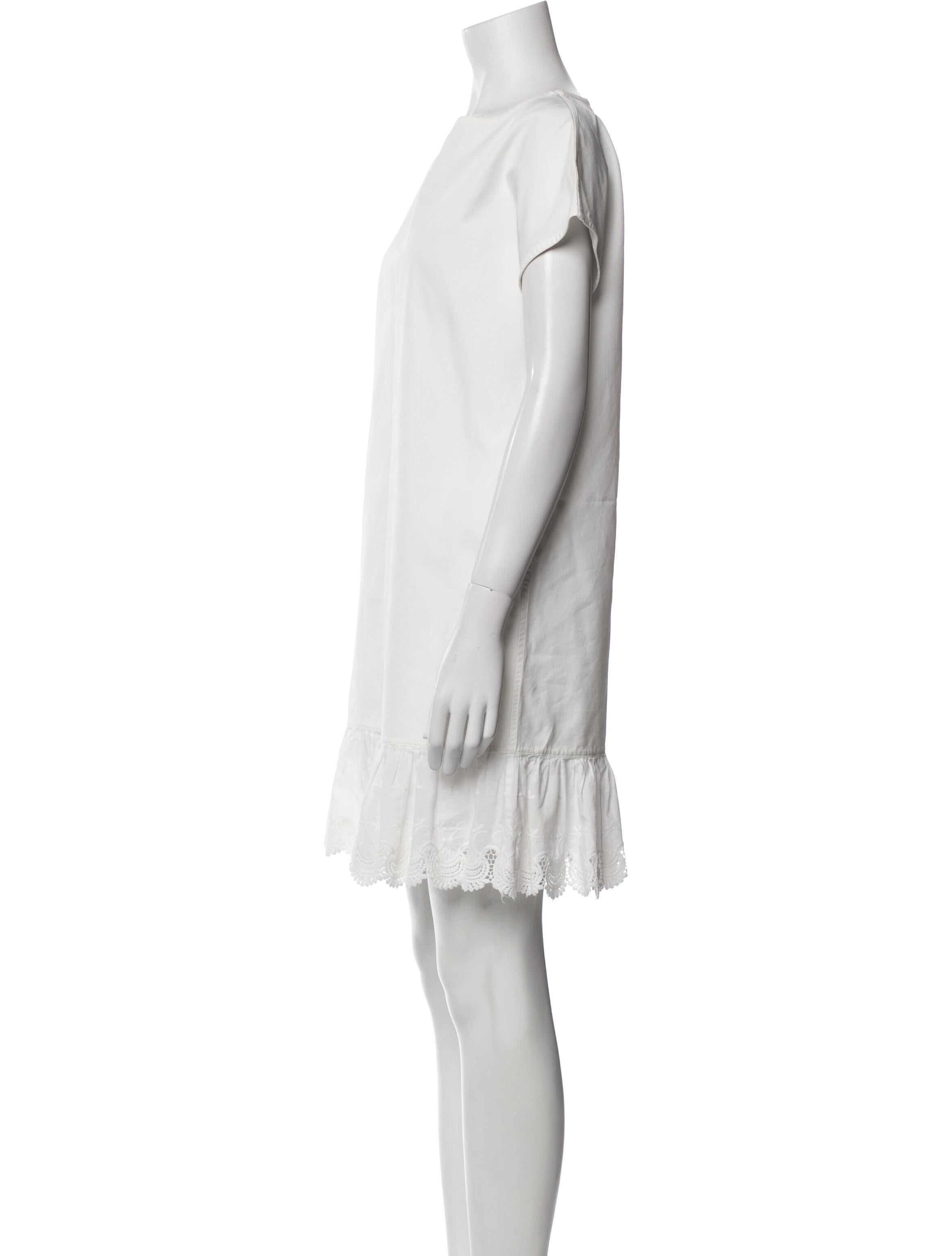 Ann Mashburn Bateau Neckline Mini Dress