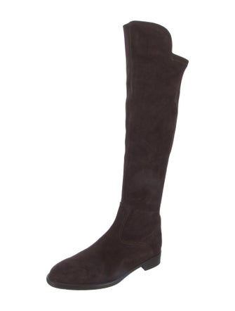 Ann Mashburn Suede Riding Boots