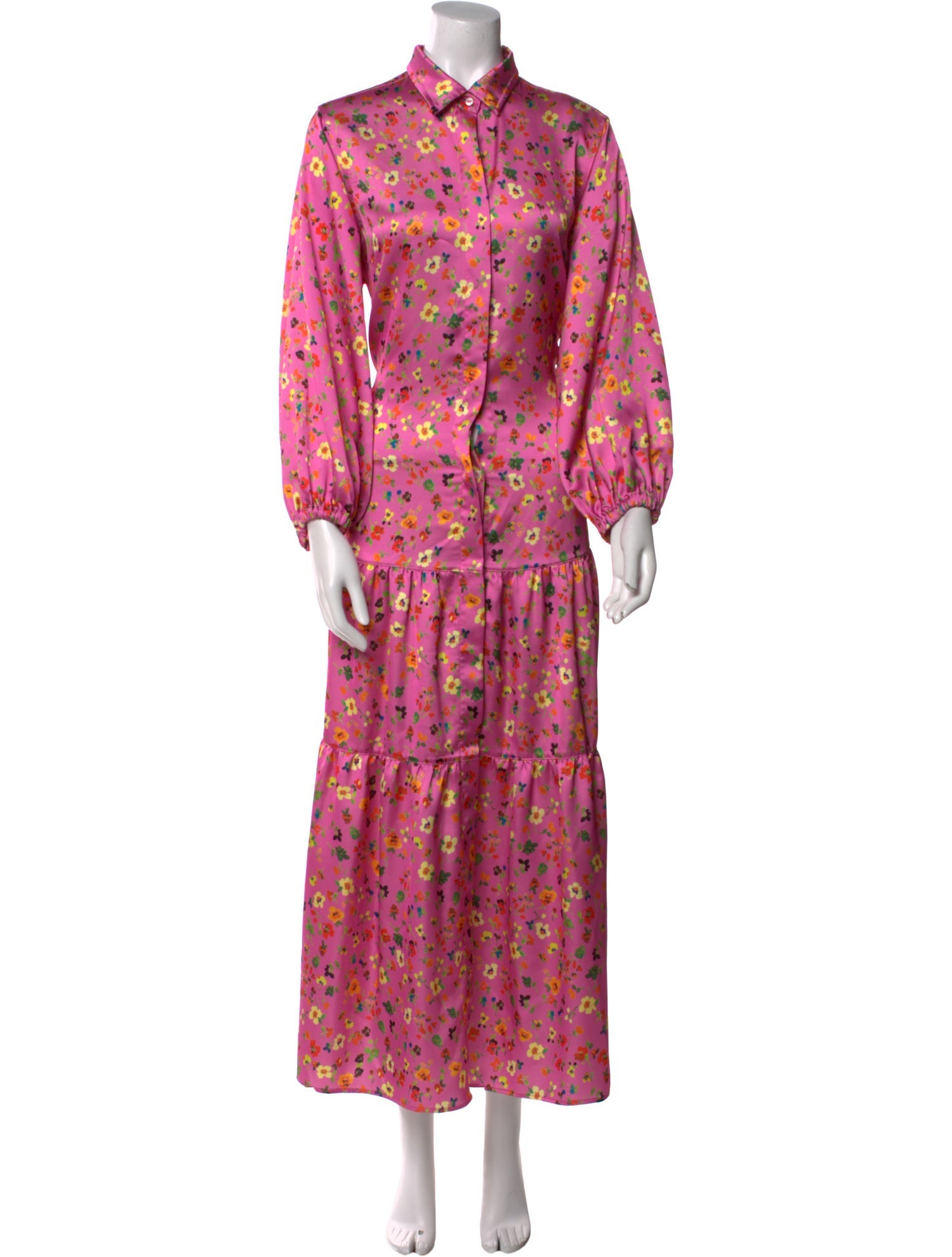 Ann Mashburn Floral Print Long Dress