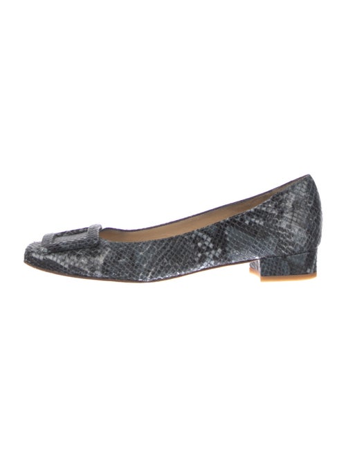 Ann Mashburn Leather Animal Print Flats
