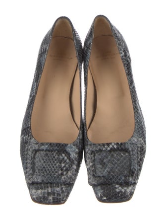 Ann Mashburn Leather Animal Print Flats
