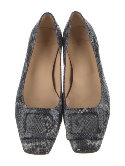 Ann Mashburn Leather Animal Print Flats