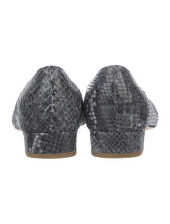 Ann Mashburn Leather Animal Print Flats