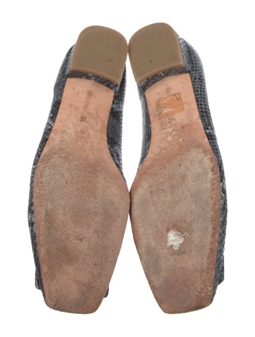 Ann Mashburn Leather Animal Print Flats