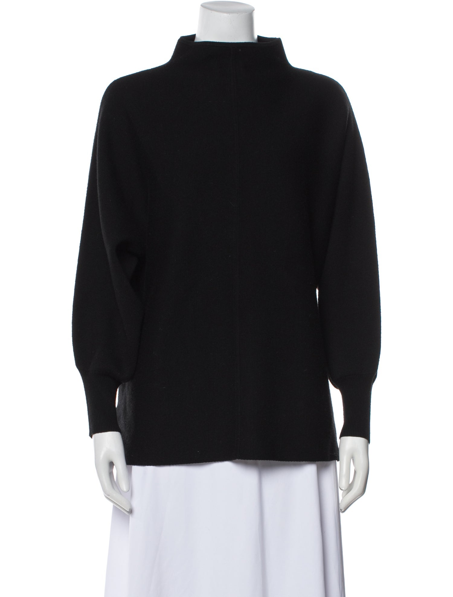 Ann Mashburn Merino Wool Mock Neck Sweater