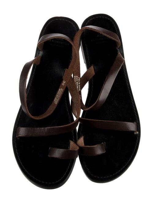 Ann Mashburn Leather Slingback Sandals