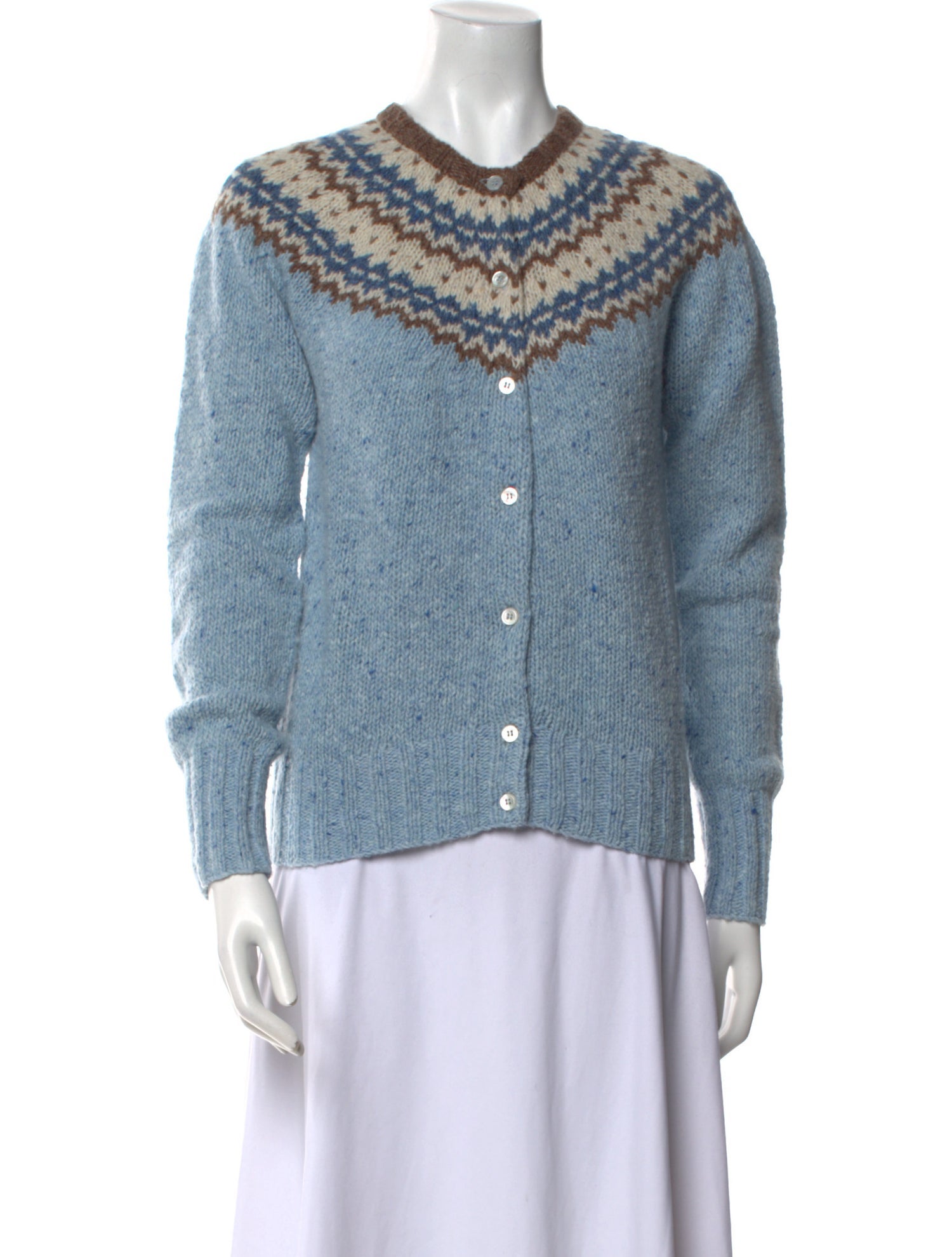 Ann Mashburn Merino Wool Graphic Print Sweater