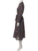 Ann Mashburn Floral Print Midi Length Dress