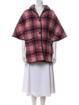 Ann Mashburn Wool Plaid Print Jacket