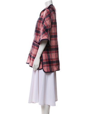 Ann Mashburn Wool Plaid Print Jacket
