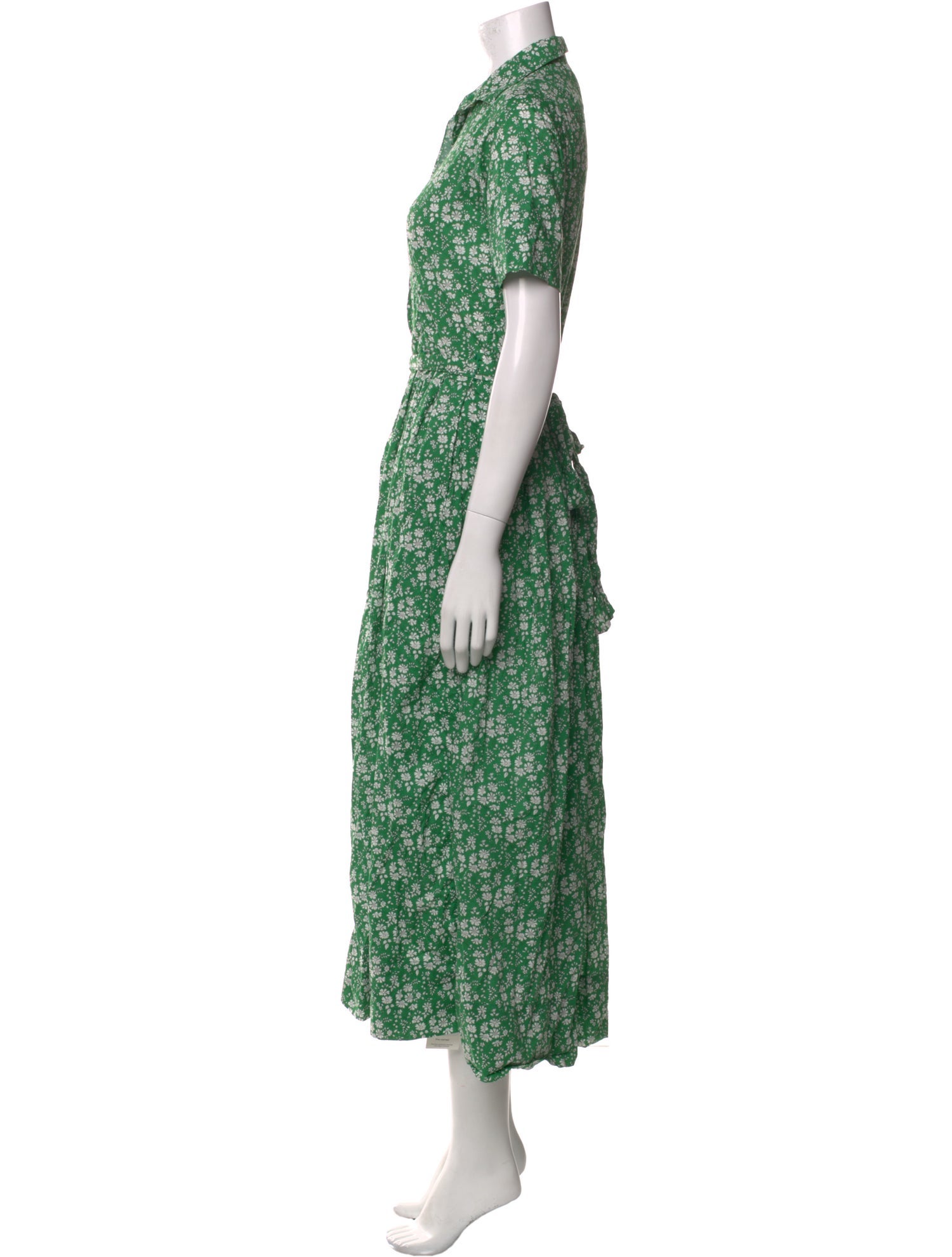 Ann Mashburn Floral Print Midi Length Dress