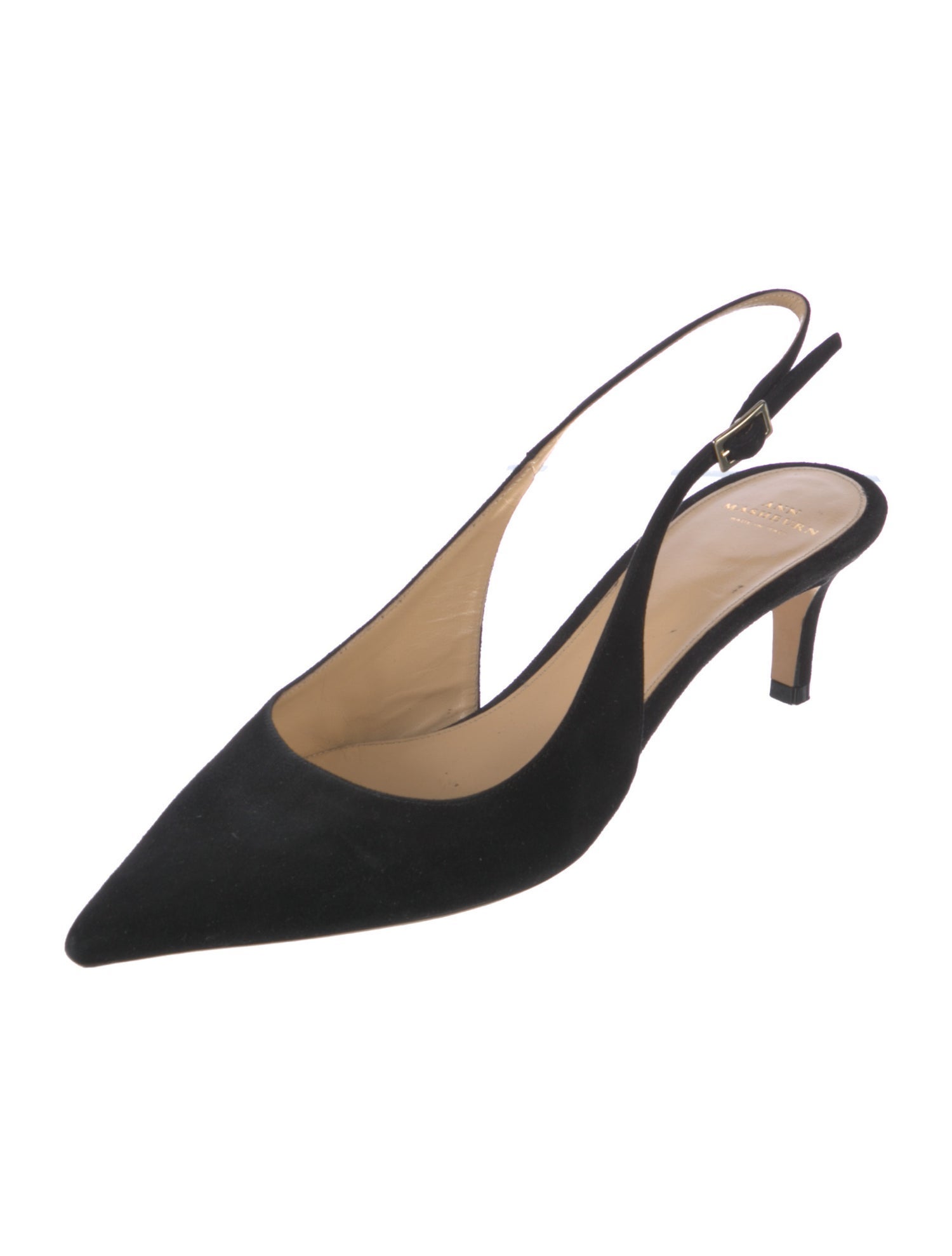 Ann Mashburn Suede Slingback Pumps