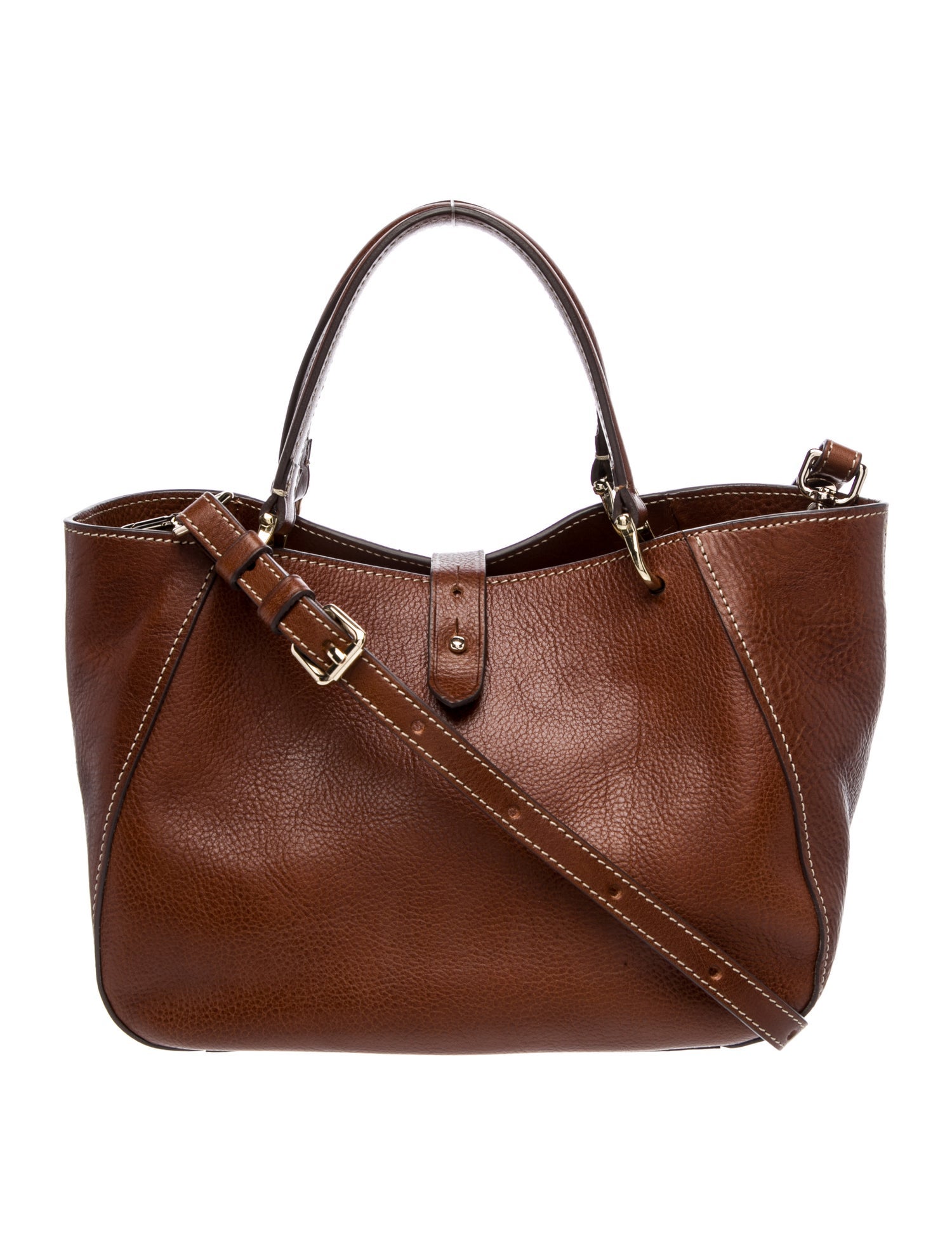 Ann Mashburn Leather Top Handle Bag