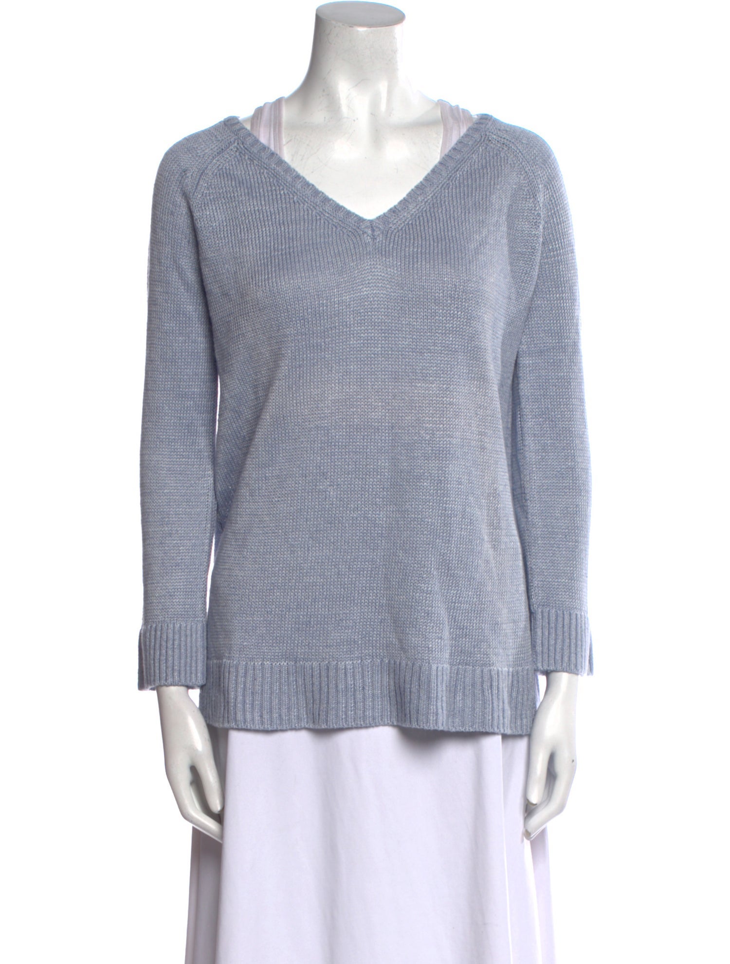 Ann Mashburn Linen V-Neck Sweater w/ Tags