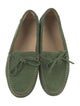 Ann Mashburn Suede Bow Accents Loafers