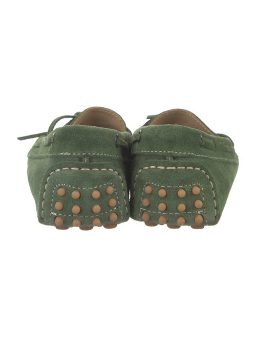 Ann Mashburn Suede Bow Accents Loafers