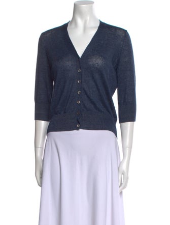 Ann Mashburn Linen V-Neck Sweater