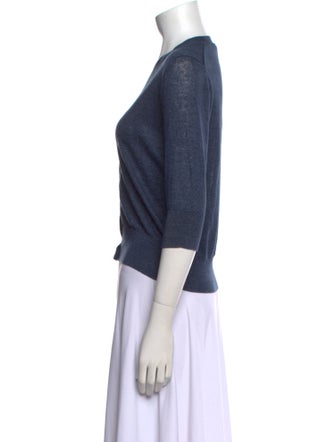 Ann Mashburn Linen V-Neck Sweater