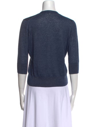 Ann Mashburn Linen V-Neck Sweater