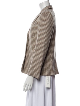 Ann Mashburn Plaid Print Blazer