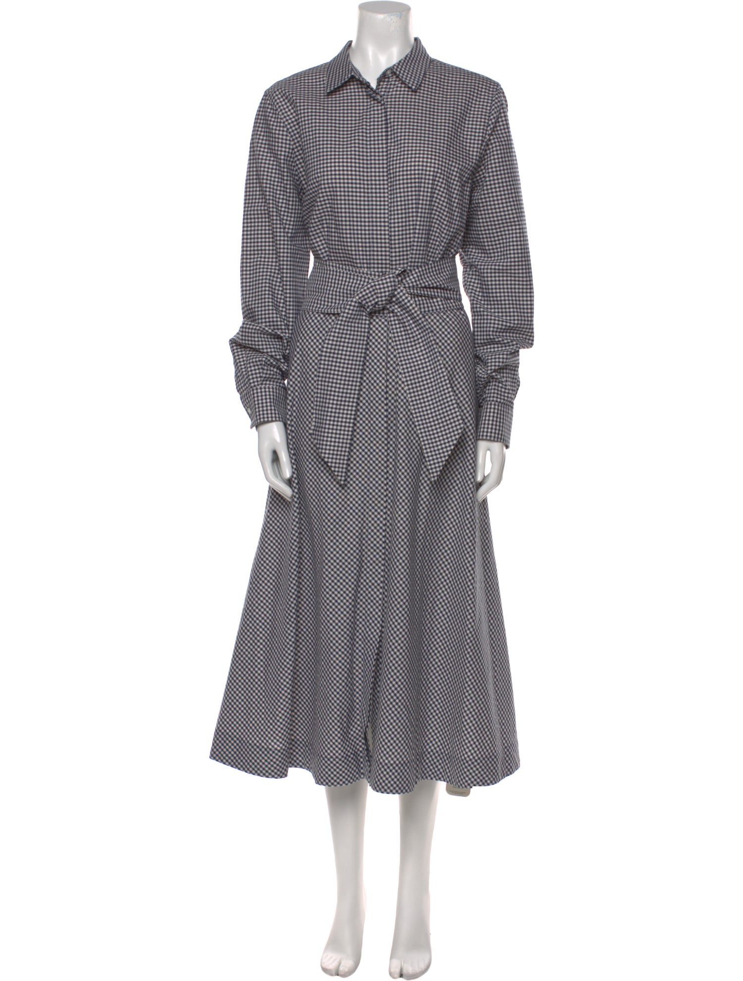 Ann Mashburn Plaid Print Long Dress