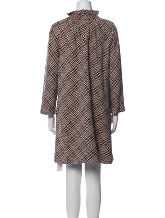 Ann Mashburn Plaid Print Mini Dress