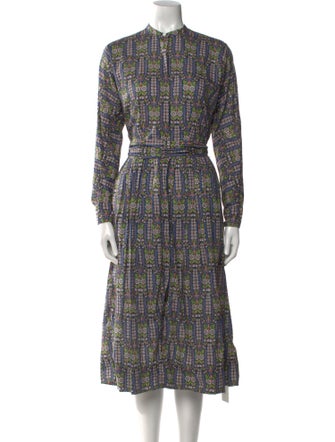 Ann Mashburn Printed Midi Length Dress