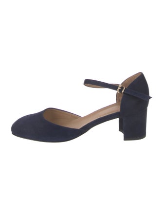 Ann Mashburn Suede D'Orsay Pumps
