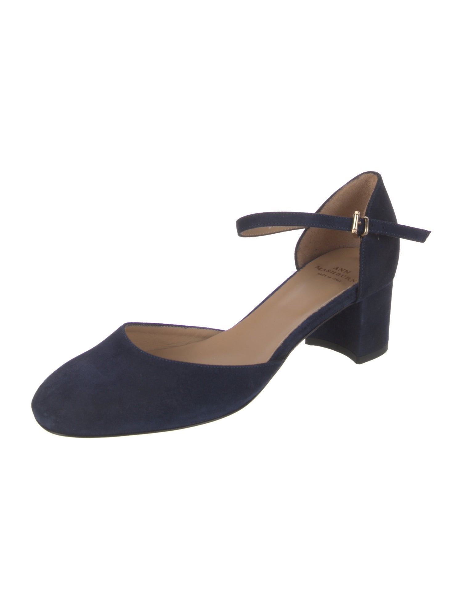 Ann Mashburn Suede D'Orsay Pumps