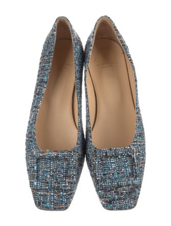 Ann Mashburn Tweed Tweed Pattern Ballet Flats