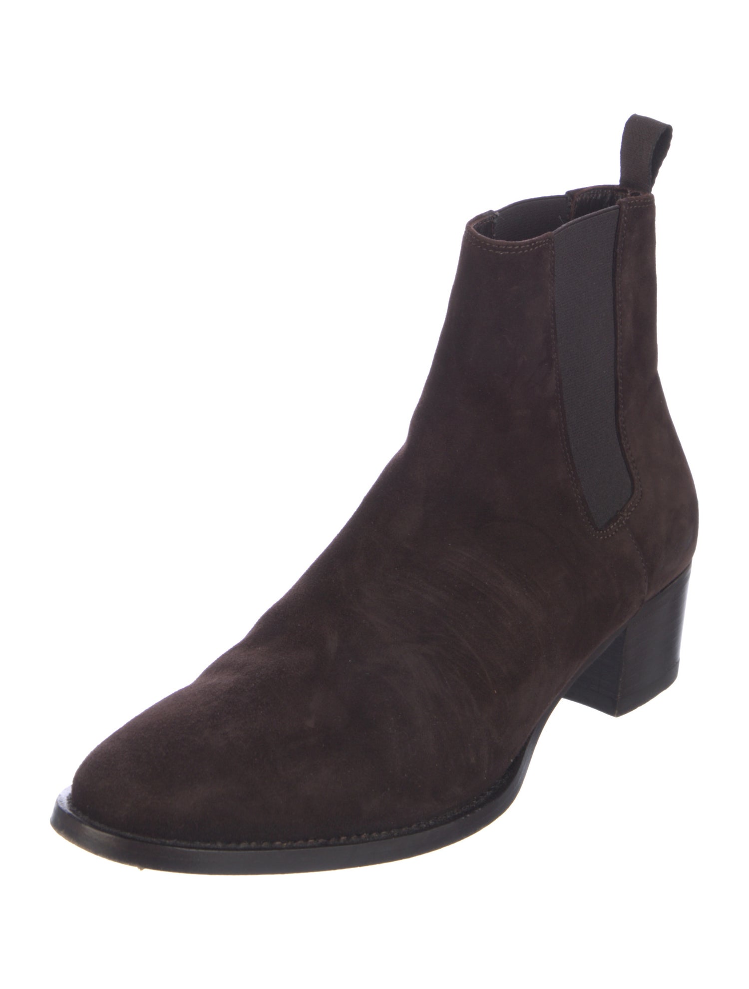 Ann Mashburn Suede Chelsea Boots