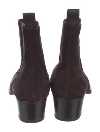 Ann Mashburn Suede Chelsea Boots